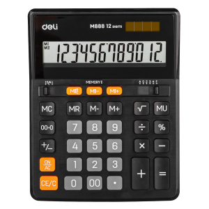 Калькулятор бухгалтерский, 12 р., 203*158*31мм, DELI