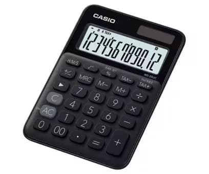Калькулятор настольный CASIO MS-20UC-BK-W-EC