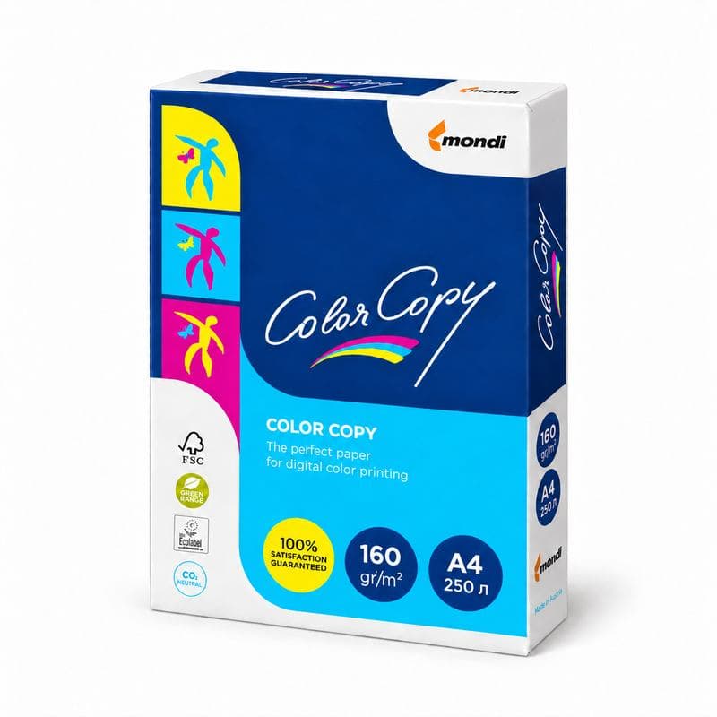 Бумага Color Сopy А4,160гр., 250л, 416373 (5пкор)
