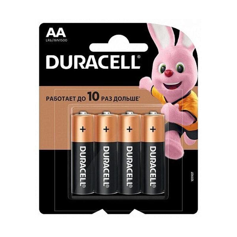 Батарейка Duracell Basic LR6  AA 4шт в блистере