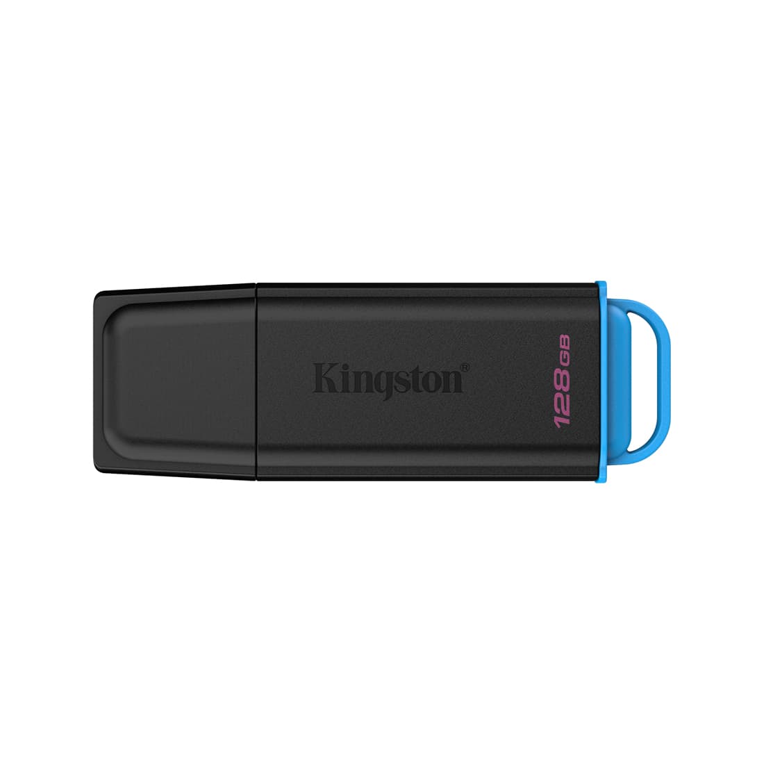 USB-накопитель Kingston DTXG2/128GB 128GB Чёрный/Голубой
