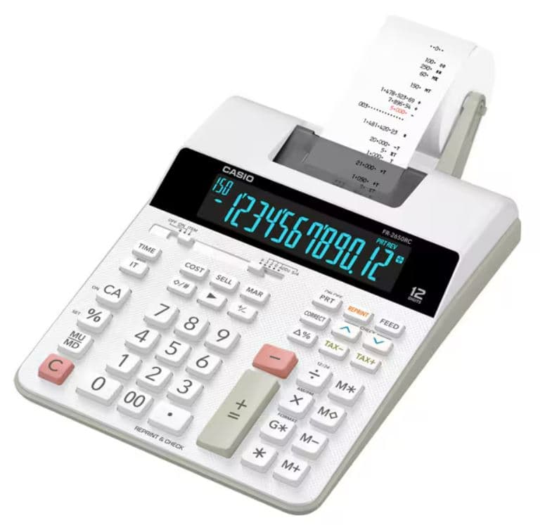 Калькулятор печатающий CASIO FR-2650RC-W-EC