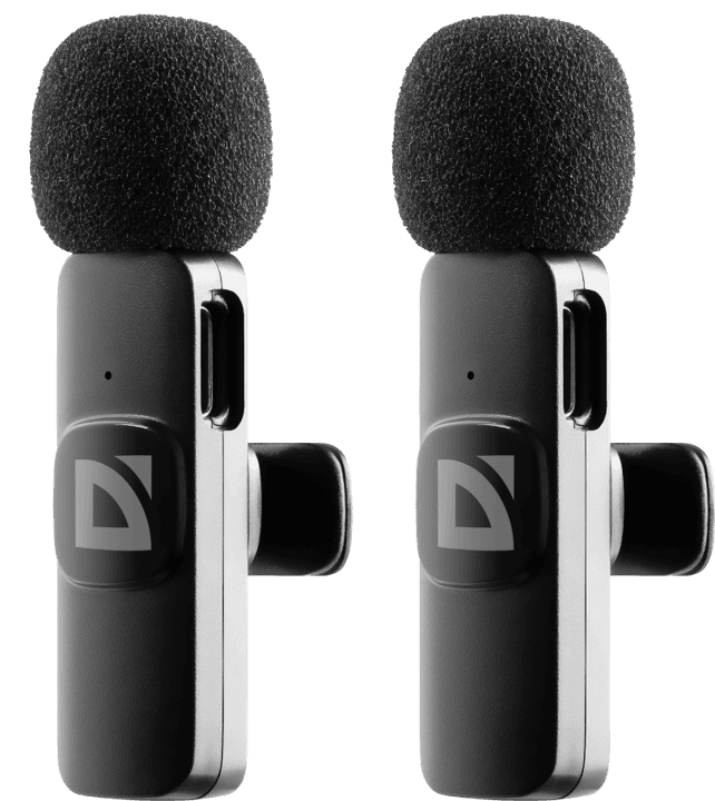 Микрофон петличный Defender Talky-138 wrls черный