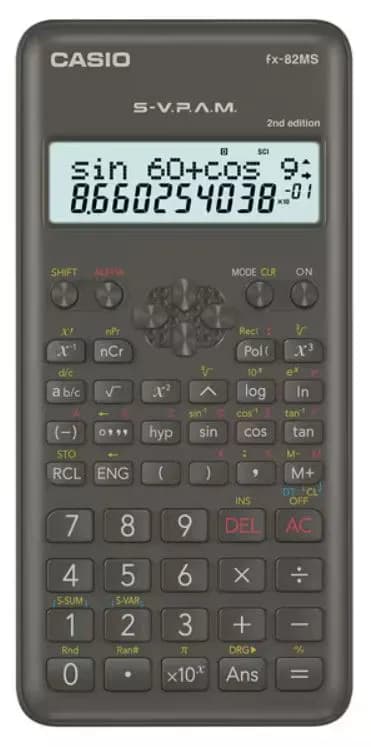 Калькулятор инженерный CASIO FX-82MS-2-W-EH-D
