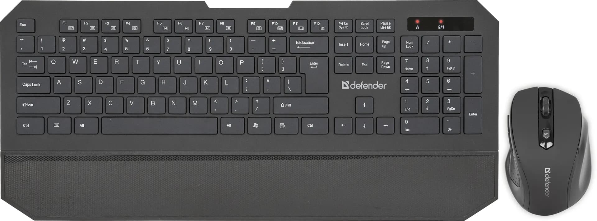 Комплект беспроводной клавиатура+мышь Defender Berkeley C-925 RU,черный