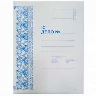 Скоросшиватель картон ДЕЛО 250гм2 мелованный. в коробке 500 шт,  KUVERT