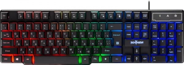 Клавиатура проводная Defender Mayhem GK-360DL RU,RGB подсветка,19 Anti-Ghost