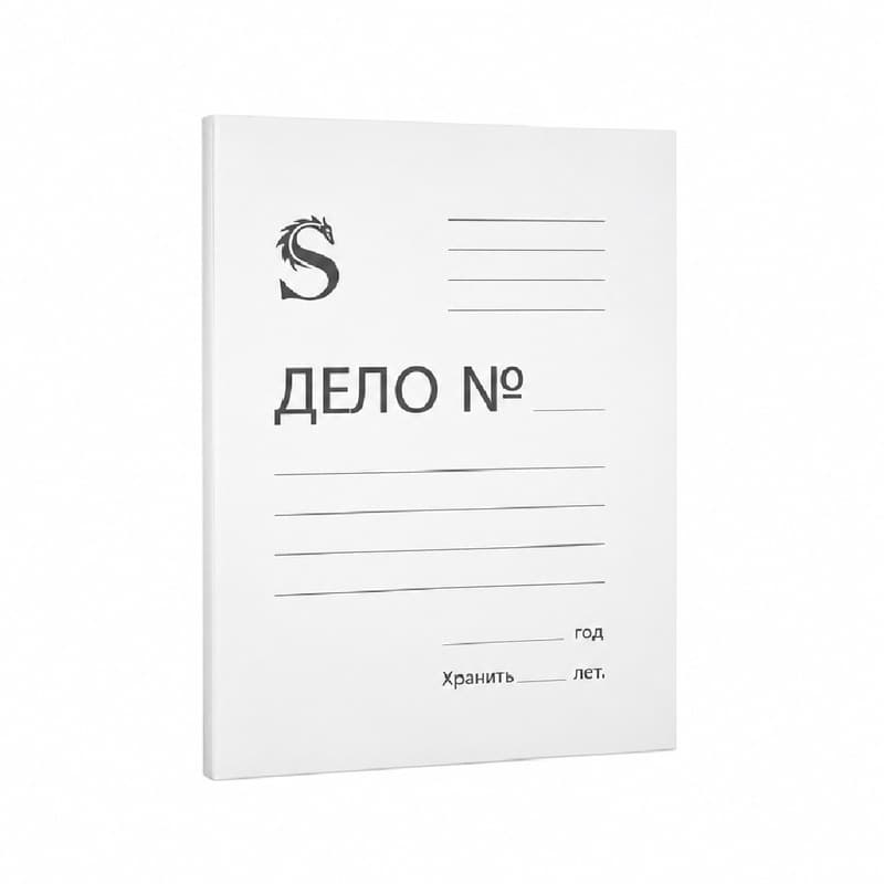 Скоросшиватель картонный, ДЕЛО, 420гм2, не мелованный, пробитая вставка. SPONSOR