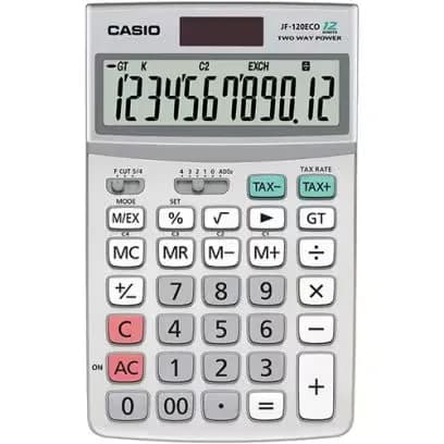 Калькулятор настольный CASIO JF-120ECO-W-EP