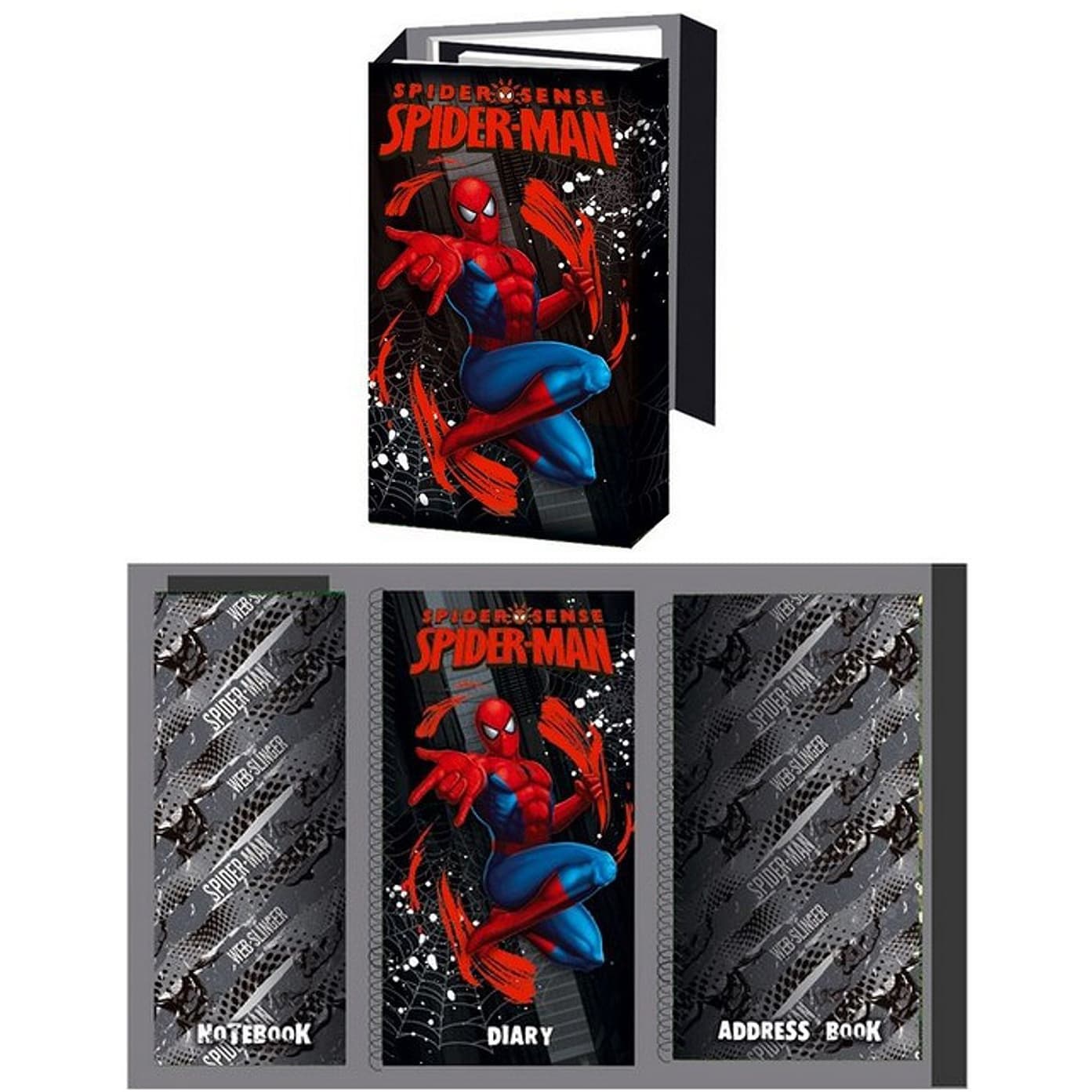 Органайзер складной, записная книжка, адресная книга, дневник, Spider-man, Академия Групп