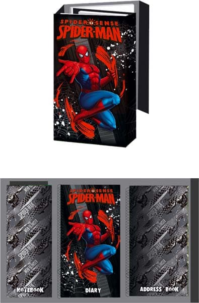 Органайзер складной, записная книжка, адресная книга, дневник, Spider-man, Академия Групп