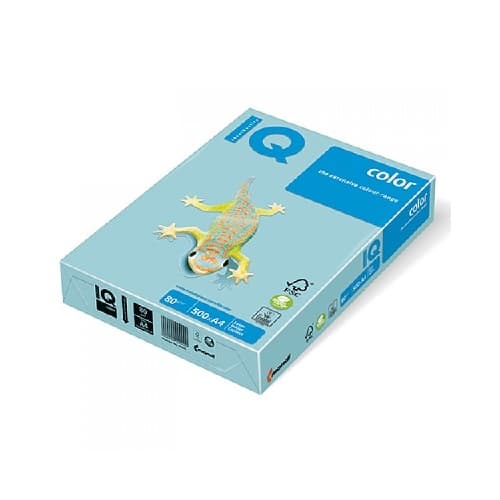 Бумага IQ Color Pale OBL70, голубой лед, формат А4, пл-ть 80 грм2, 500 листпач. 416687