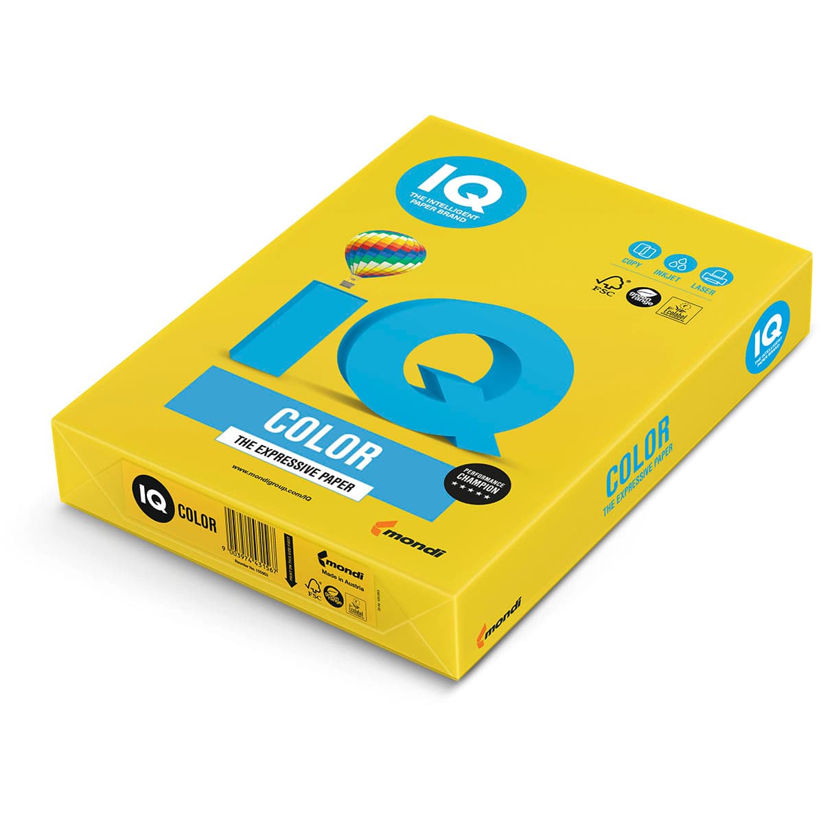 Бумага IQ Color Intensive IG50,горчичный,А4, пл-ть 80грм2, 500 л.408392