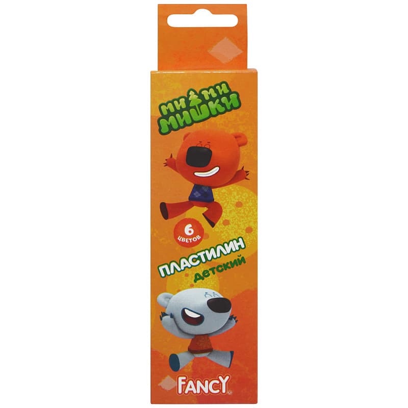 Пластилин, 6 цв.,60 г.,  в карт. упак, FANCY, ACTION