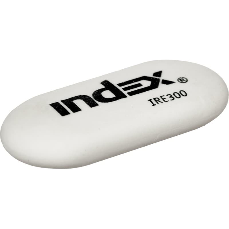 Ластик, белый, овальный, 622810мм, INDEX.