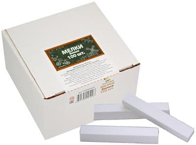 Мелки школьные, белые, 100 шт в упаковке,, квадратные, цена за упаковку, Workmate