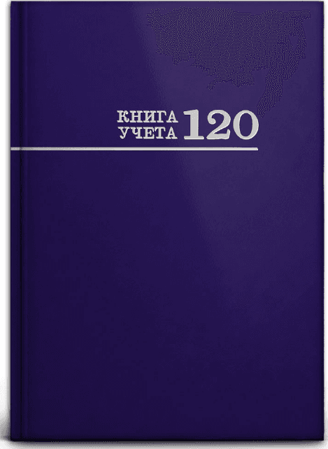 Книга учета, 120л, А4, твердый переплет, клетка, СИНЯЯ, блок офсет, 200298, Югэксорт