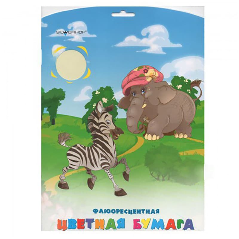 Набор цветной флуоресцентной бумаги, 5 цв. ZANZIBAR, 10 листов, А4