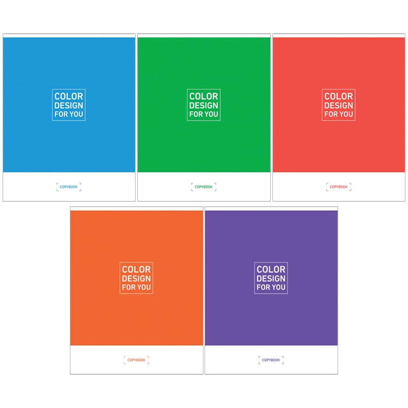 Тетрадь А5 96л клетка скрепка белизна100 Color desing
