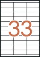 Лейбл  на 33 этикетк., А4, 70*25,4 мм, 100лист., Multilabel