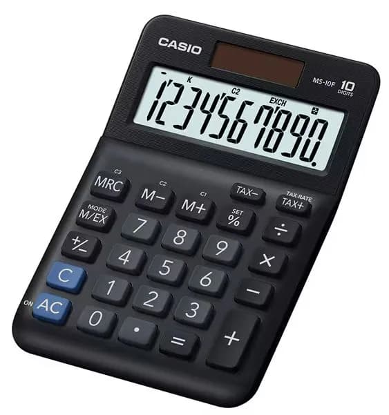 Калькулятор настольный CASIO MS-10F-WA-EP черный