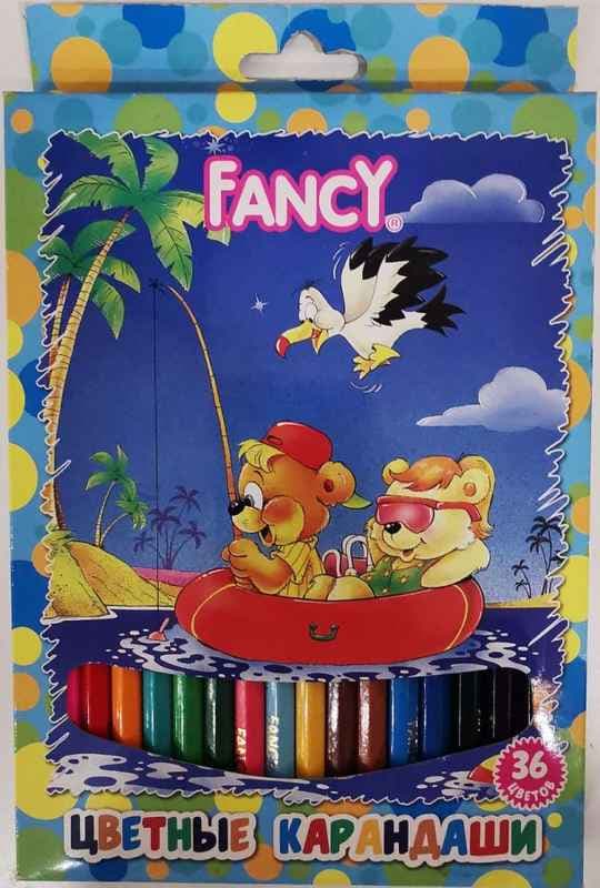 Карандаши цветные 36цв набор FANCY ACTION
