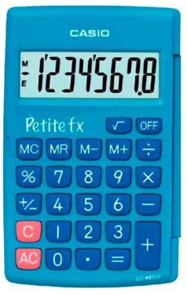 Калькулятор карманный CASIO LC-401LV-BU-W-A-EP