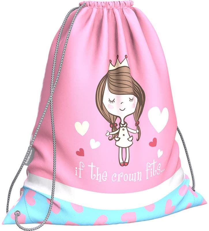 Мешок для обуви ErichKrause 365х440мм Pastel Princess
