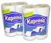 Бумажные полотенца "Карина" 2 рулона в уп. (Перья)