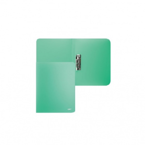 Папка с боковым зажимом и внутр. карманом А4, зелёная,  0,60мм