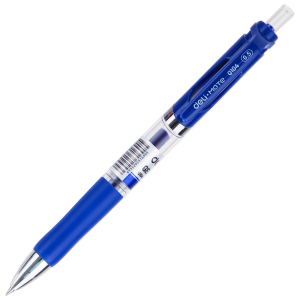 Ручка гелевая, автомат, 0,5мм, синяя, DELI