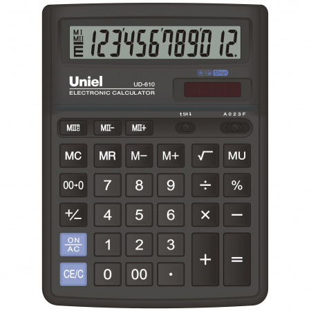Калькулятор бухгалтерский ,12 р., 193х143х38,4 мм