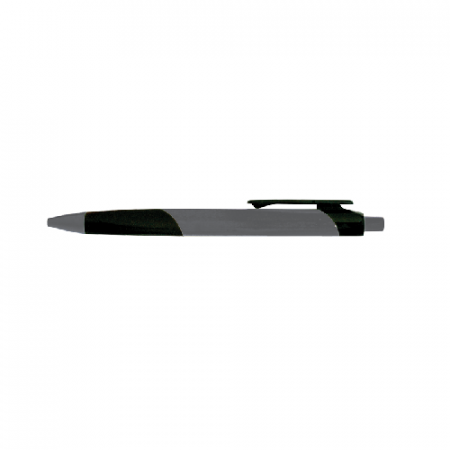 Ручка шариковая автоматическая черная "Proff" (0.5 мм) с резиновым держателем и черным корпусом