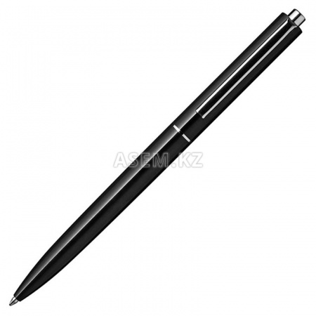 Ручка шариковая, синяя, 0,7мм, автомат, метал. корпус чёрный, масляная, ПОДАРОЧНАЯ, INDEX