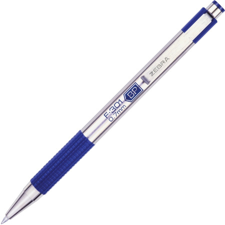 Ручка шариковая  Z. F-301, M,стальной корп. синяя, стерж. си